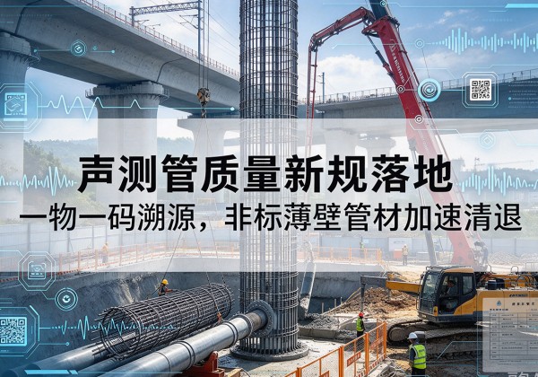 萨尔图声测管质量新规落地，一物一码溯源，非标薄壁管材加速清退